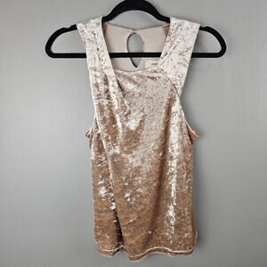 Anthropologie Porridge Jessie Velvet Sleeveless Top Size Small